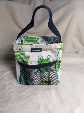 Thirty-One Frog Print Small Tote with Handle